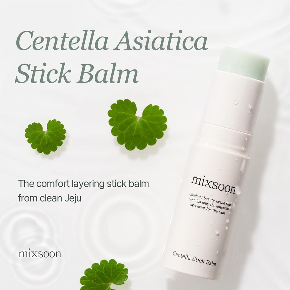 mixsoon Centella Stick Balm closeup highlighting smooth texture
