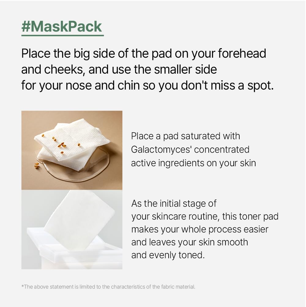Mixsoon Galactomyces Toner Pad lyocell texture delivers comfortable, plant-based care