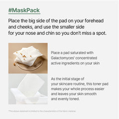 Mixsoon Galactomyces Toner Pad lyocell texture delivers comfortable, plant-based care