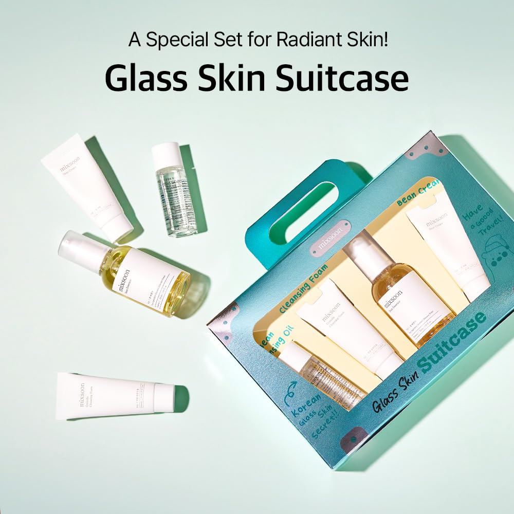 mixsoon glass-skin-ritual step-card illustrates five-step routine concept.