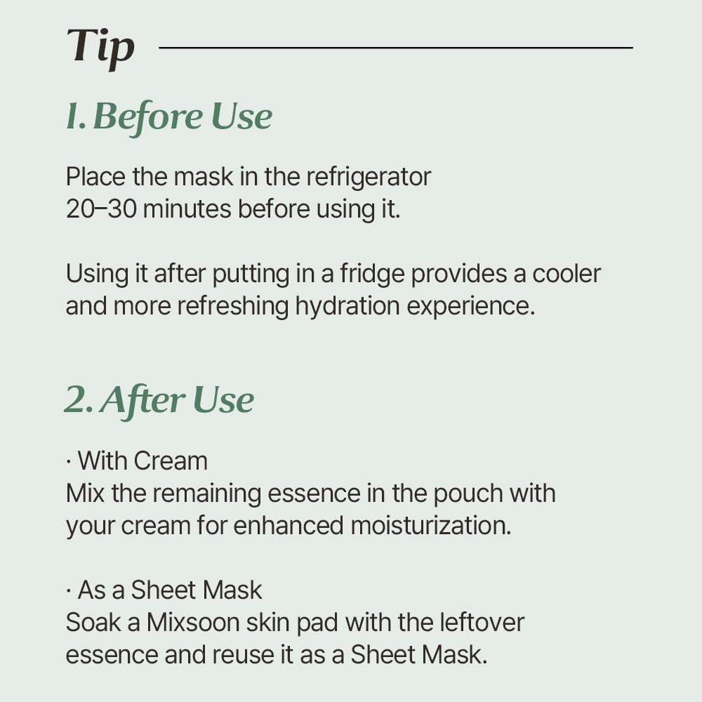 Mixsoon glow mask closeup highlighting a healthy-looking radiance