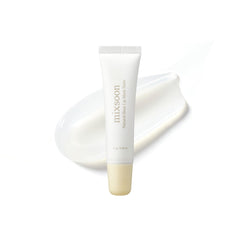 mixsoon Natural Bean Lip Mask Balm bottle closeup highlights rich hydration for dry lips.