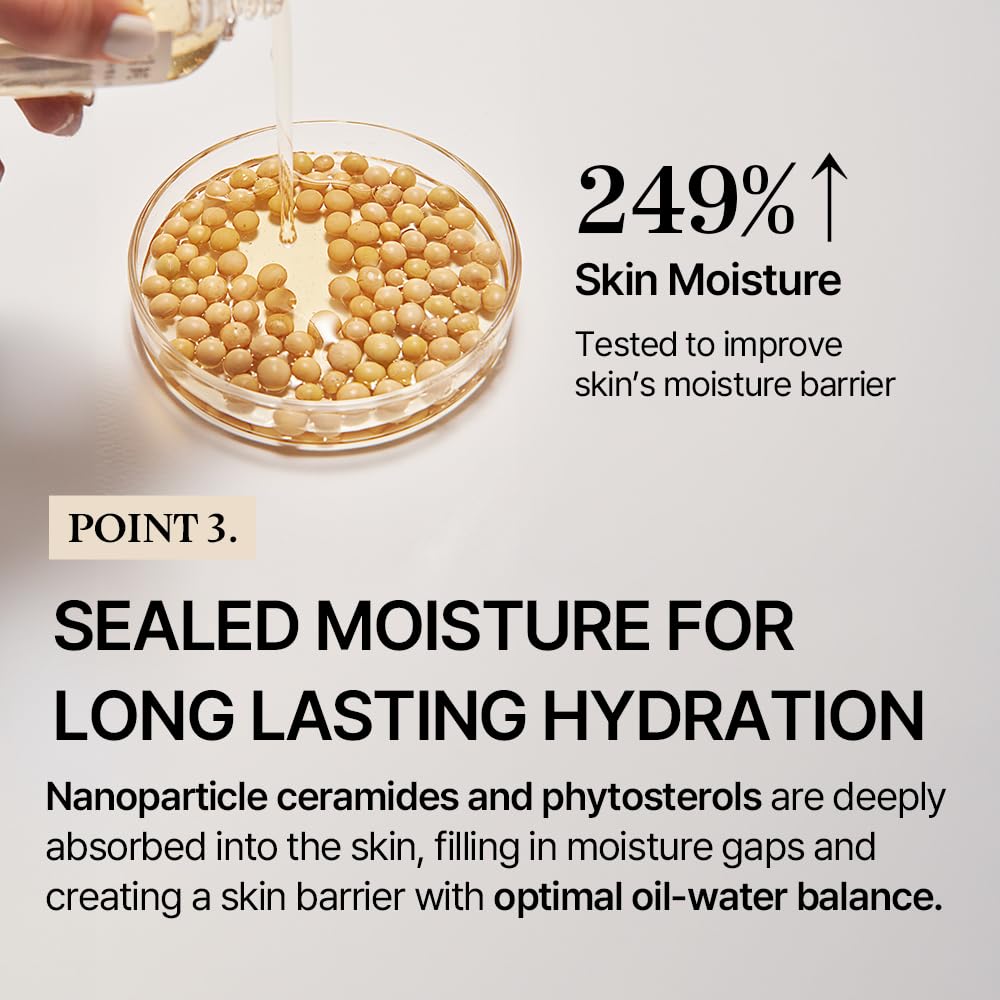 Mixsoon Soybean Milk Serum application scene shows fast absorption.