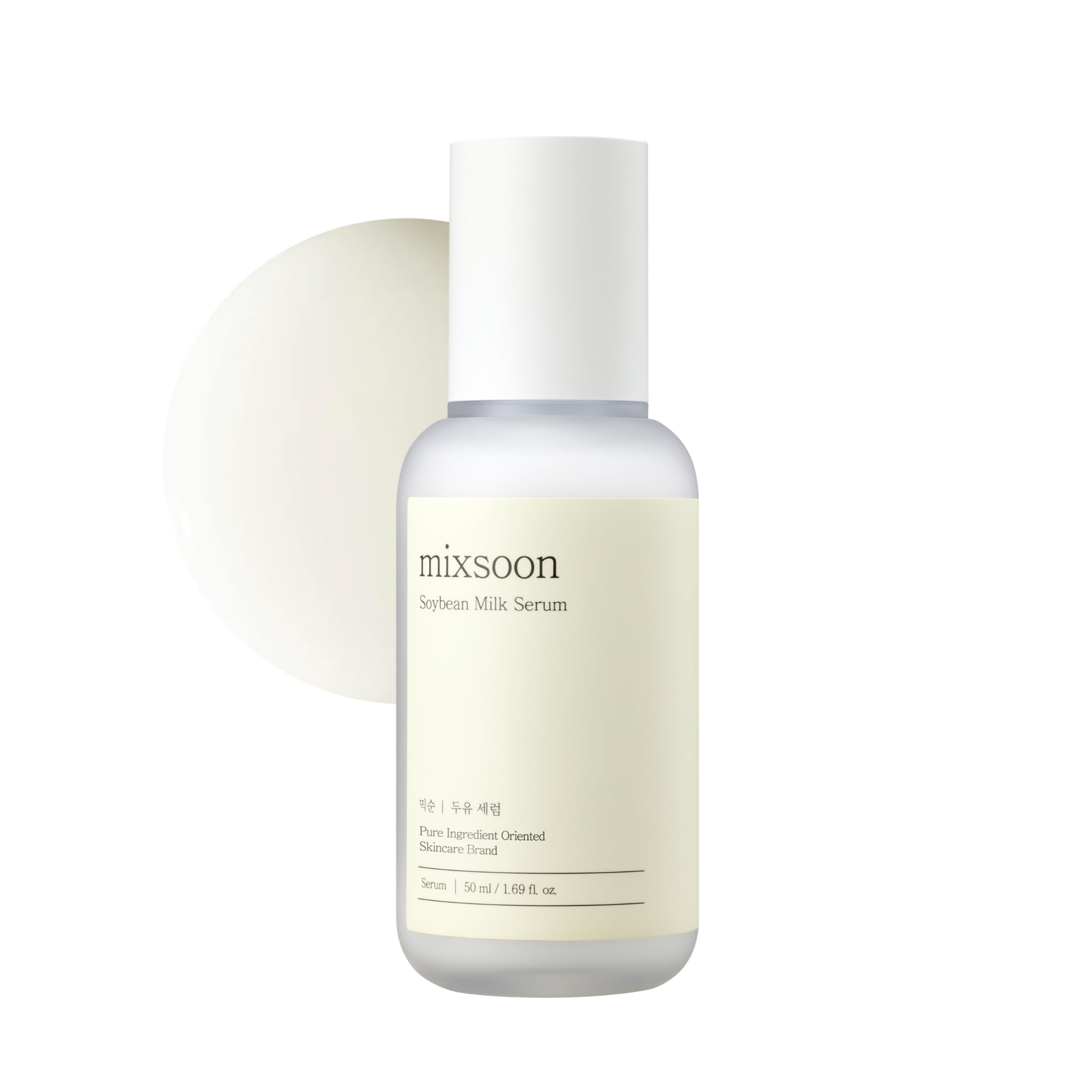 Mixsoon Soybean Milk Serum bottle showcasing hydrating glow.