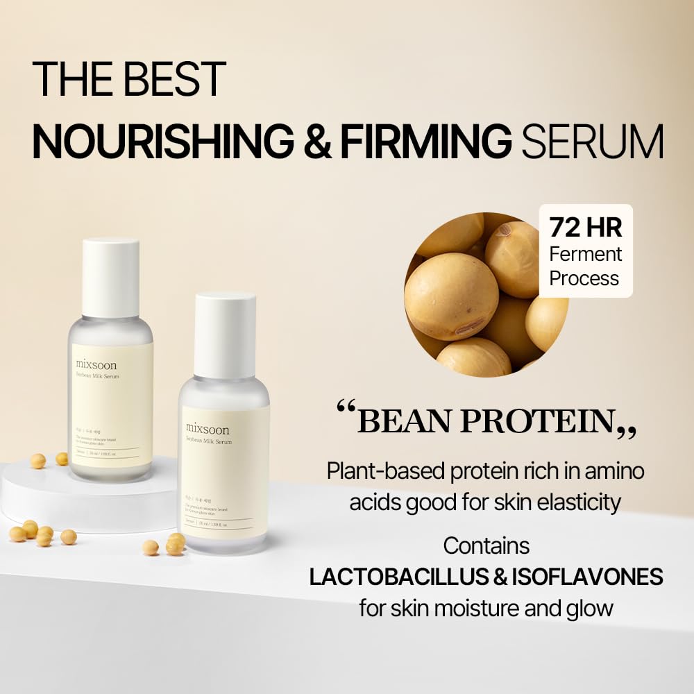 Mixsoon Soybean Milk Serum filtrate ingredients highlight fermentation-powered nourishment.