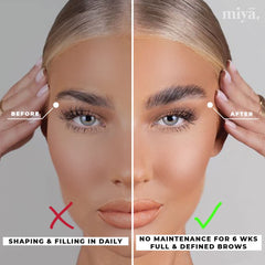 Miya Lash brow lifting lotion bottle for precise brow lift