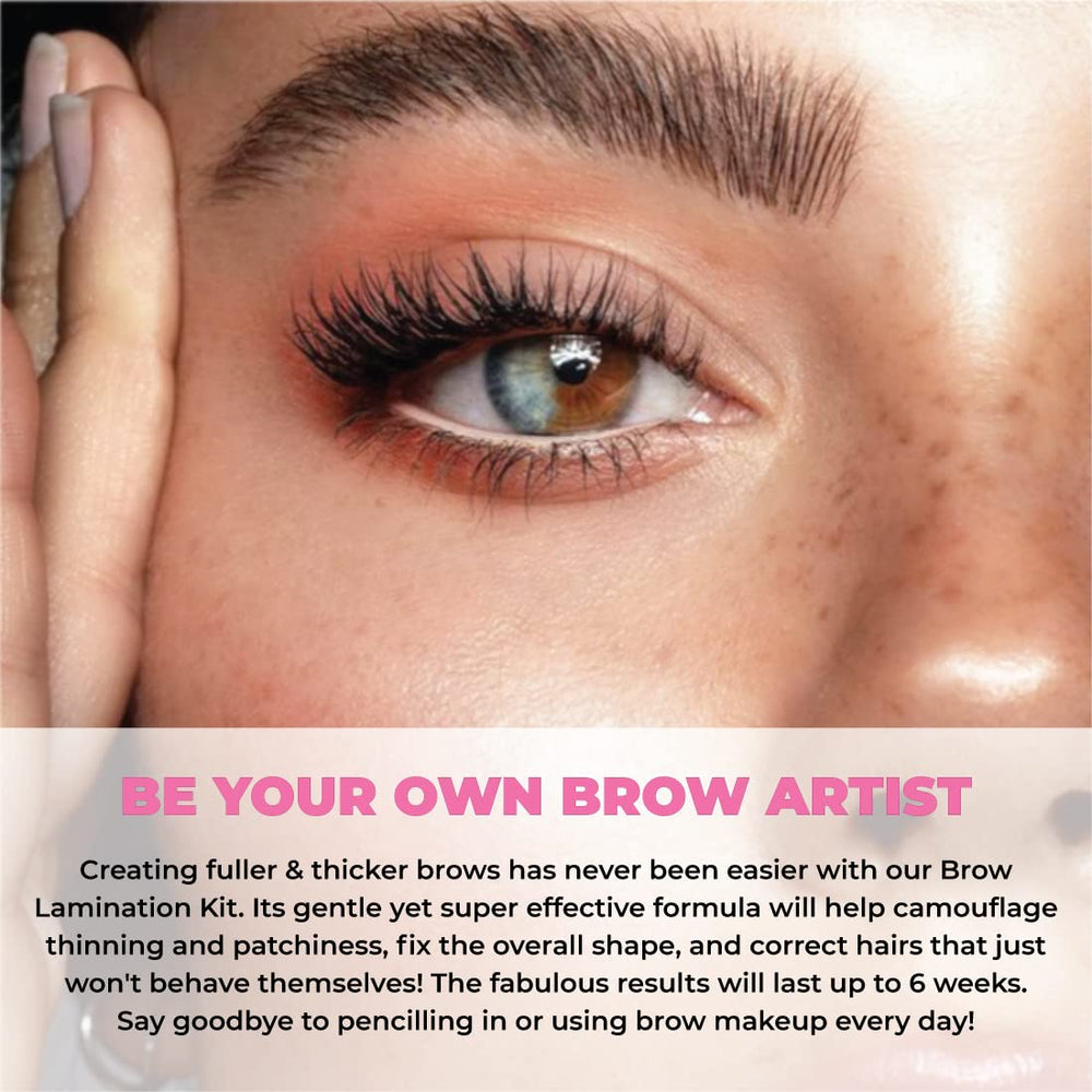 Miya Lash tweezers and spatula for clean brow prep