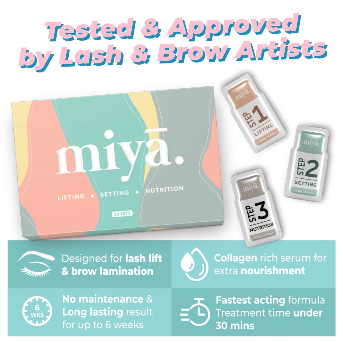 MIYA LASH setting-lotion closeup demonstrates precise application for reliable lifts.