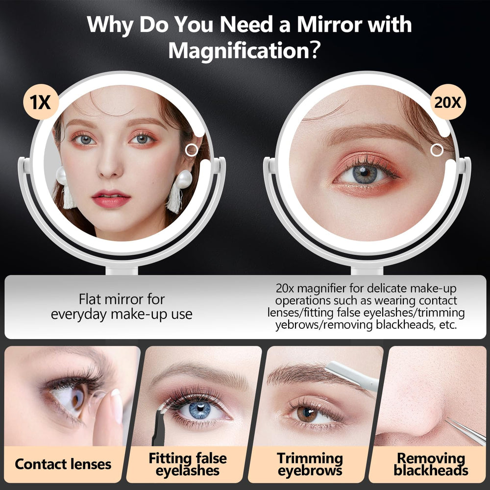 MIYADIVA 80 LEDs provide bright, even illumination for makeup routines.