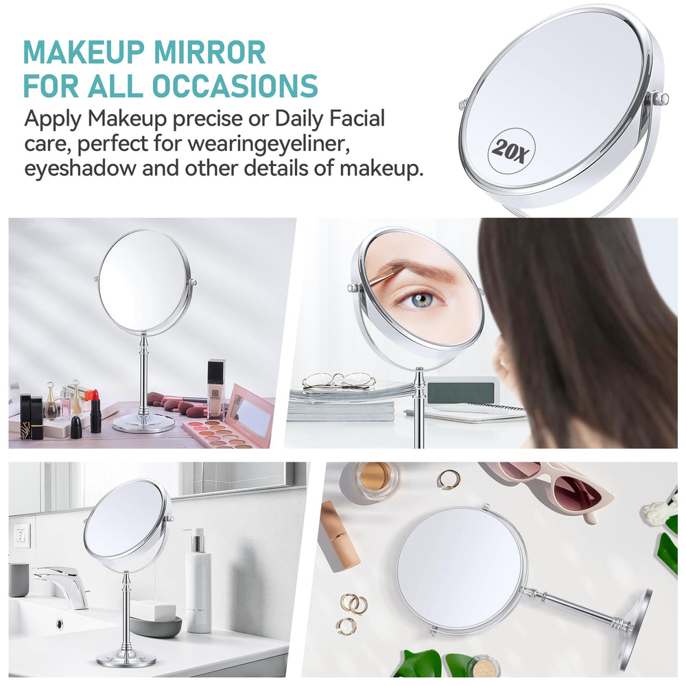 MIYADIVA clear reflection suits bedroom, vanity, or workspace.