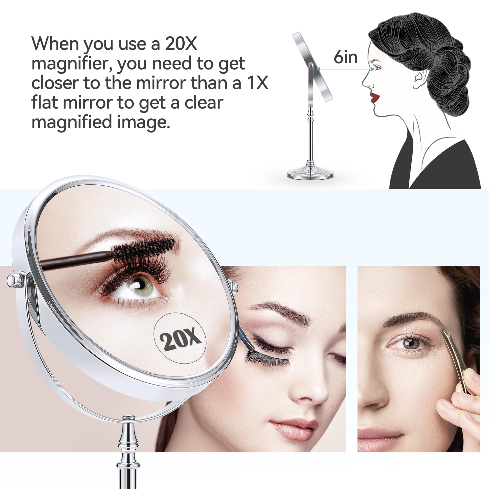MIYADIVA magnifying view helps precise tweezing and lens application.