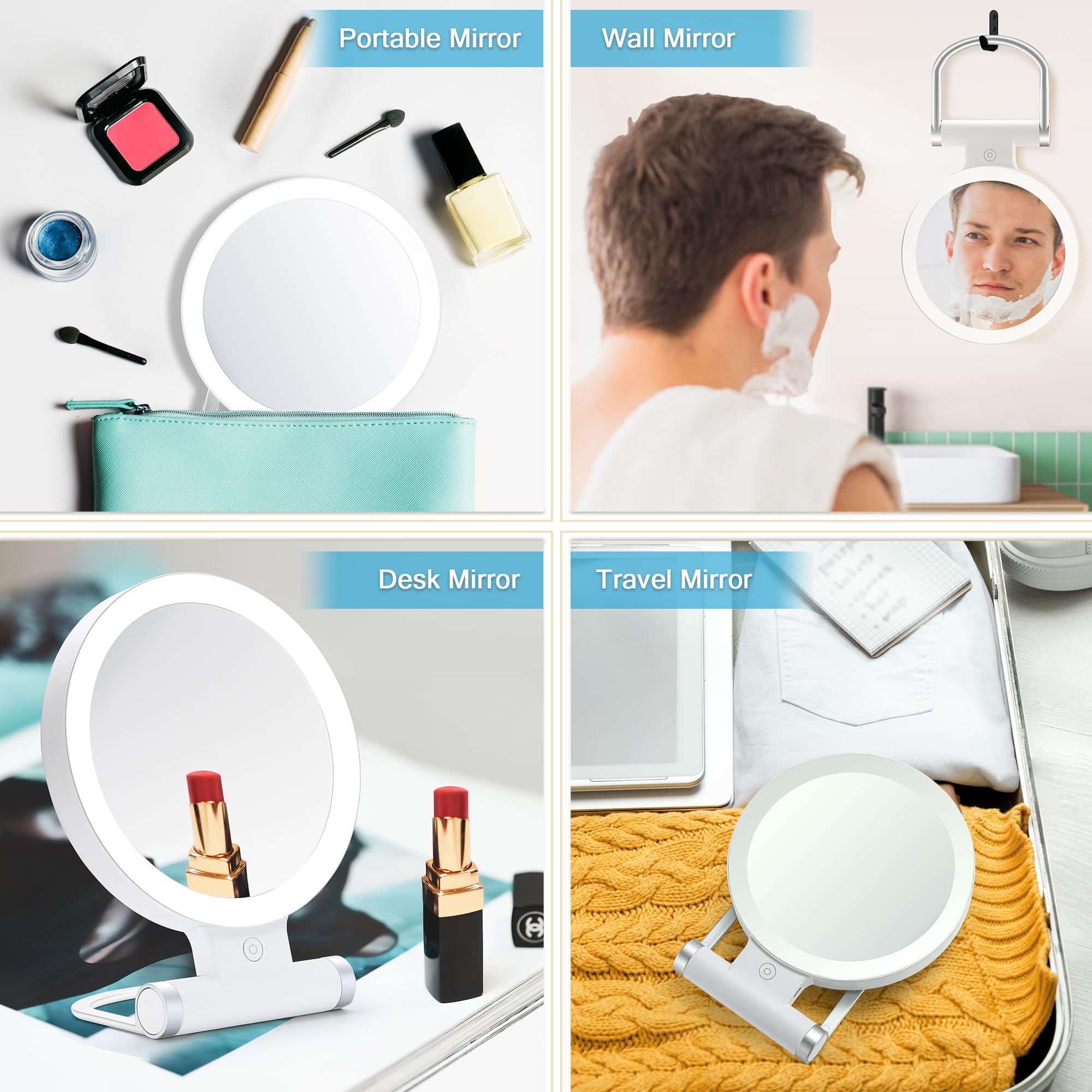 MIYADIVA durable plastic mirror that cleans easily with a damp cloth
