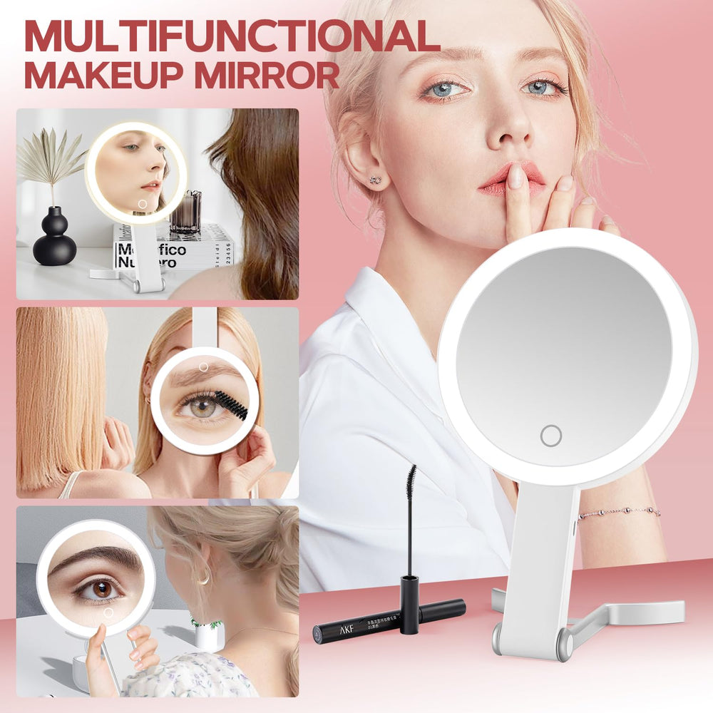 MIYADIVA lighted makeup mirror brightness control for customizable mood lighting