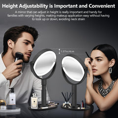 MIYADIVA makeup mirror with 80 LEDs for bright, detailed visibility