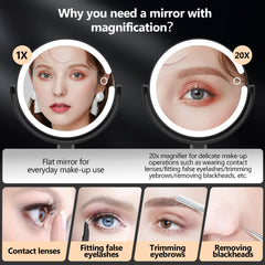 MIYADIVA makeup mirror 80 LEDs deliver bright, even illumination.