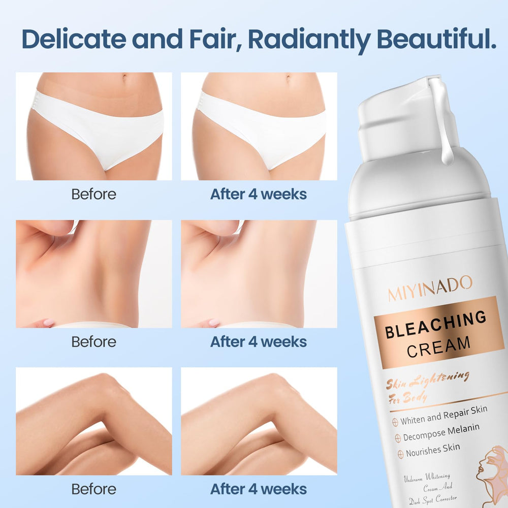 MIYINADO Skin Lightening Cream underarms application demonstrates targeted care