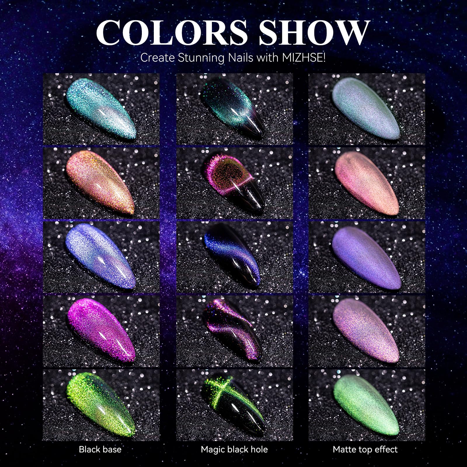 MIZHSE color-shifting cat eye polish elevates everyday styling options.