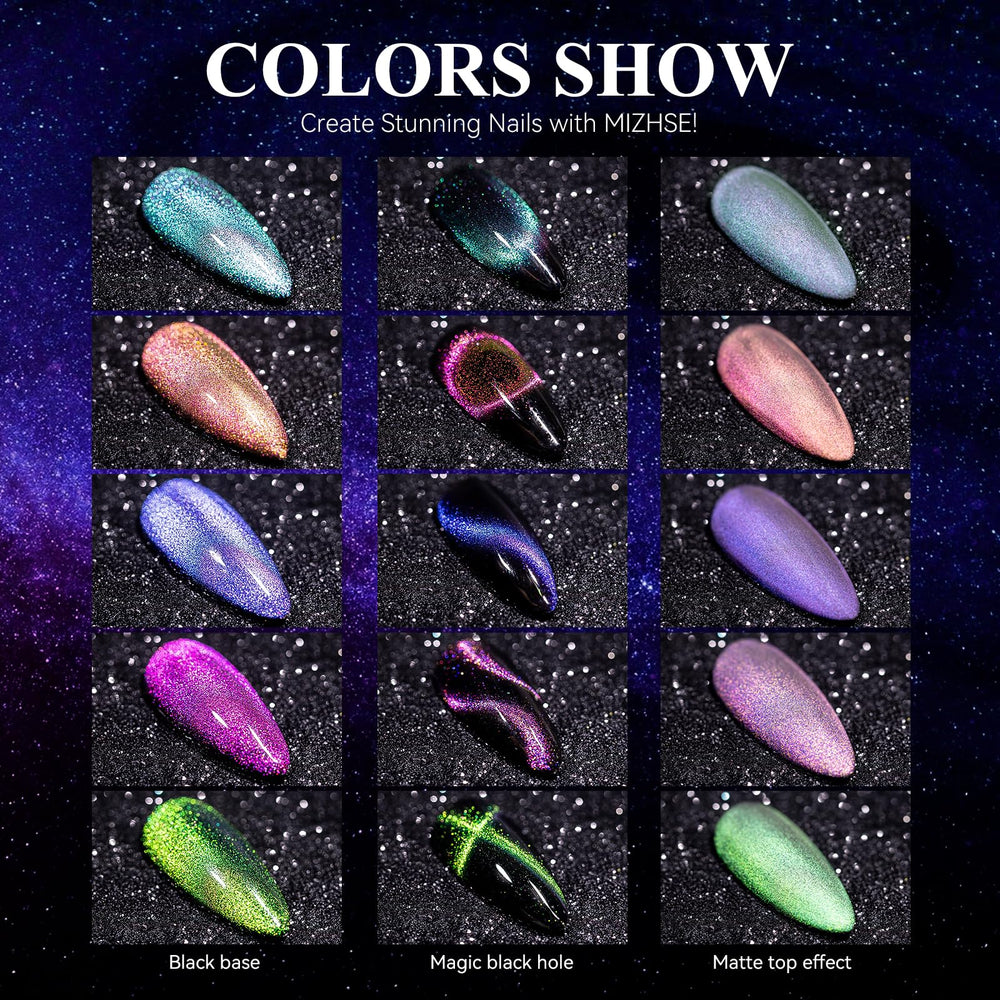 MIZHSE color-shifting cat eye polish elevates everyday styling options.
