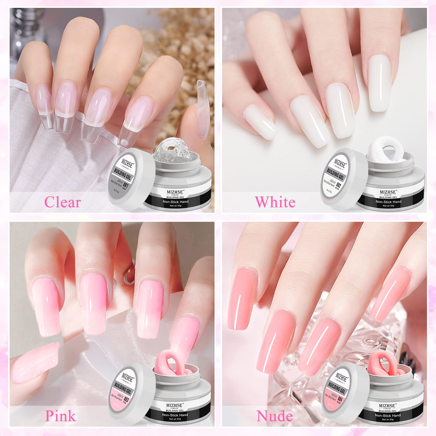 MIZHSE solid builder gel cool-storage keeps gel in good condition