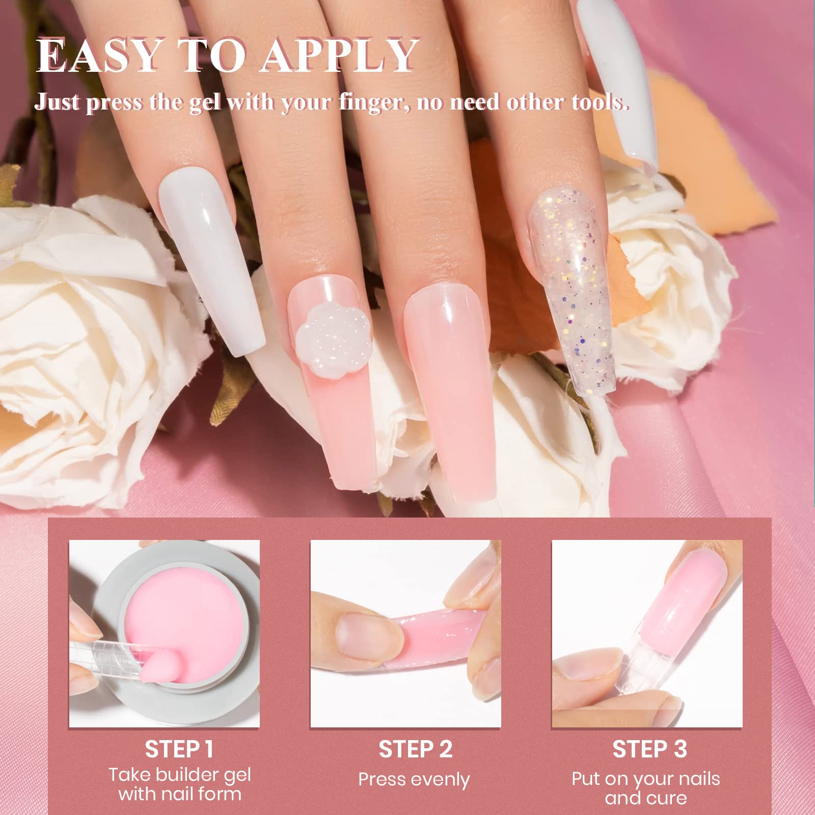 MIZHSE solid builder gel silicone-pen-tool for precise carving