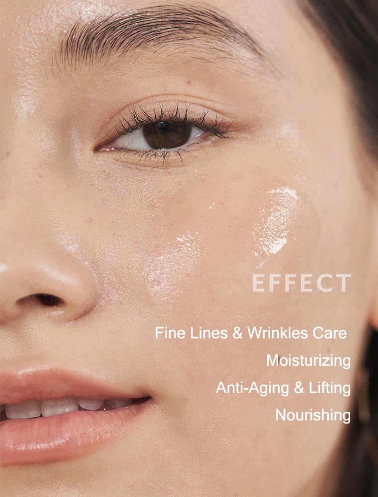 MIZON Collagen Power Lifting Cream in use on the face for lifting feel
