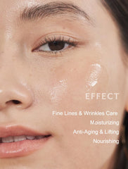 MIZON Collagen Power Lifting Cream in use on the face for lifting feel