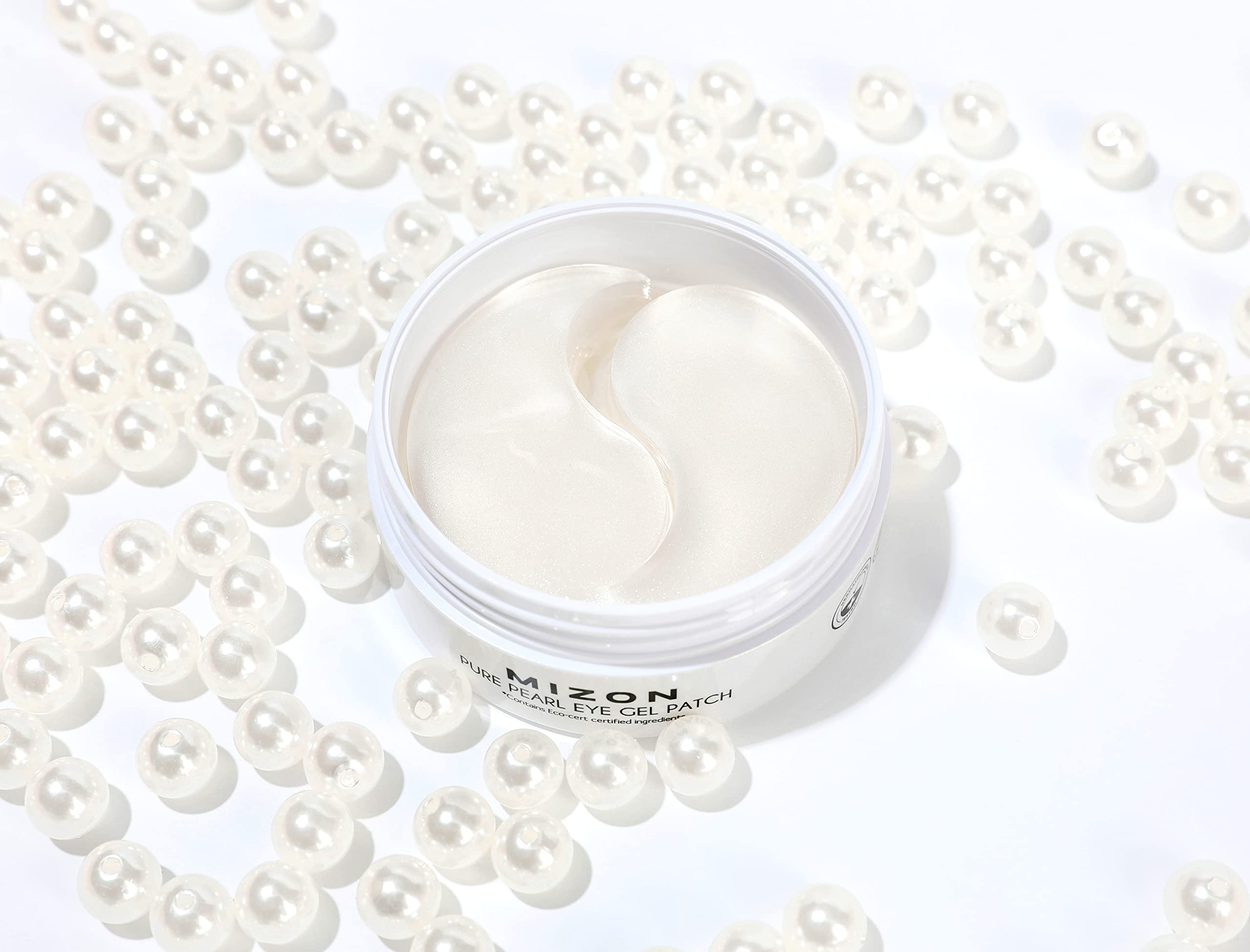 MIZON eye patch applied to neck area to target dryness