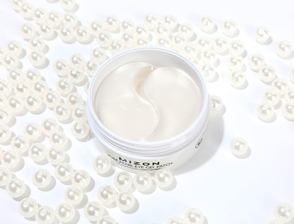 MIZON eye patch applied to neck area to target dryness