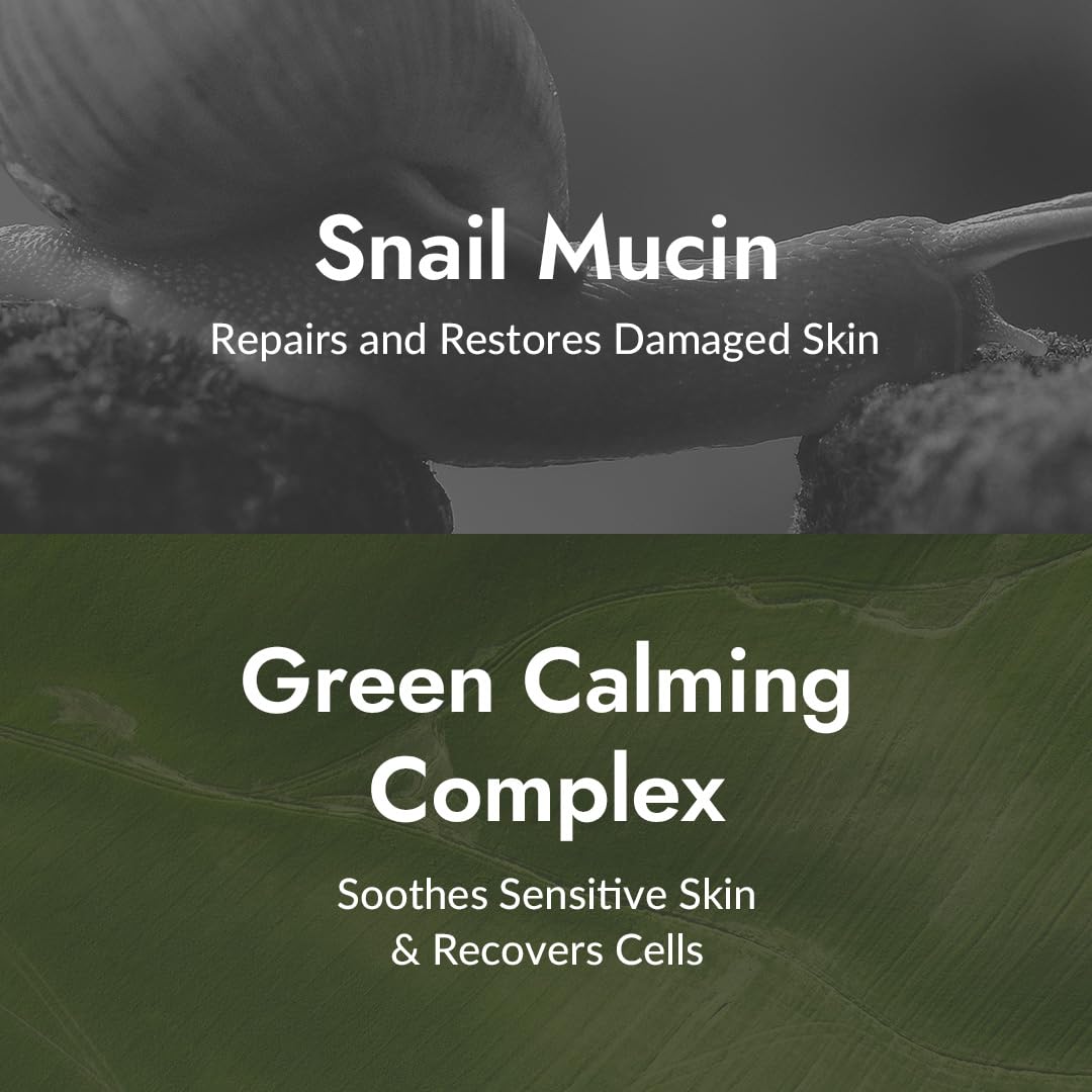 MIZON snail repair cream texture swatch reveals creamy, fast-absorbing lotion