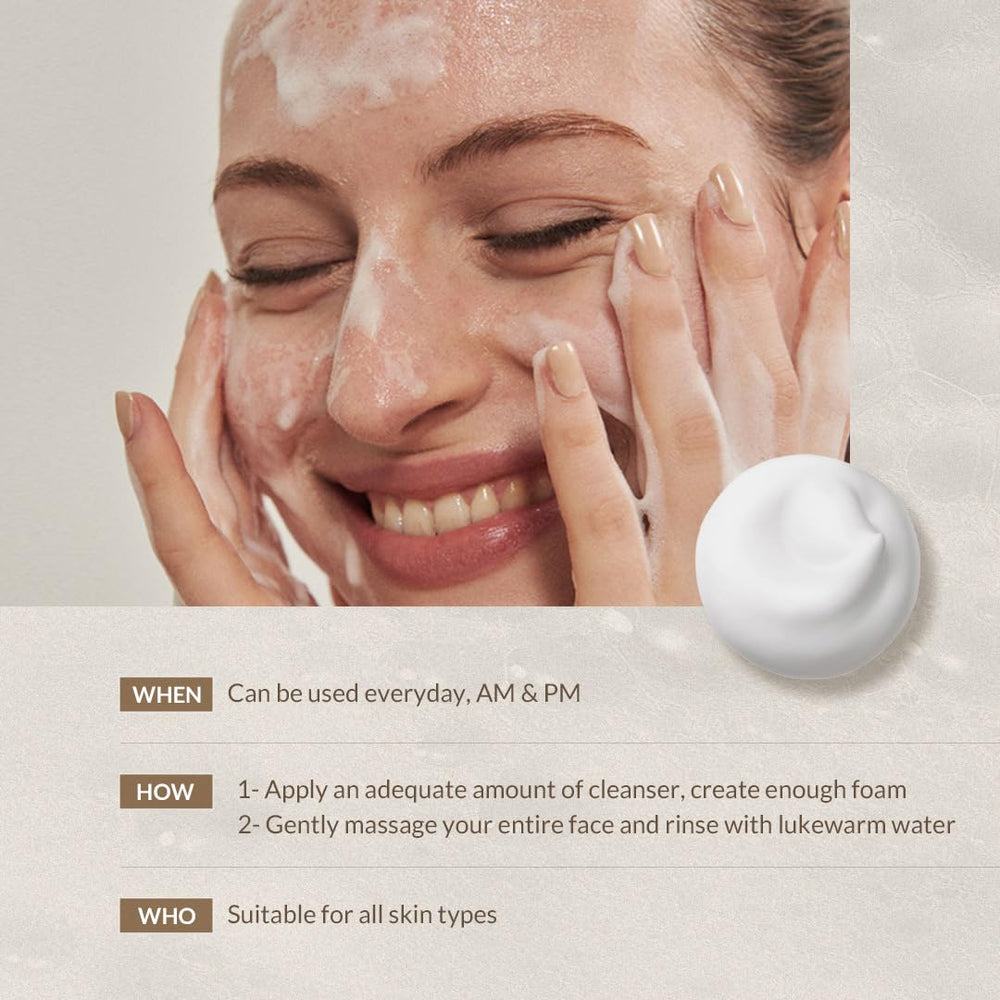 MIZON Snail Repairing Foam Cleanser Safe Formula with plant-based extracts