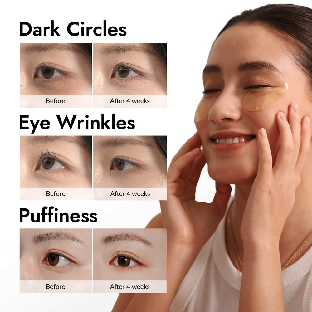 MIZON Under Eye Patches hydrogel adhesion technology grips skin for consistent cooling