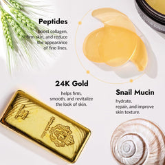 MIZON Under Eye Patches snail mucin nourishes and strengthens the skin barrier