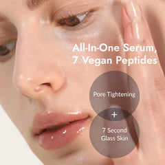 MIZON serum texture close-up showing smooth, lightweight formula for quick absorption.