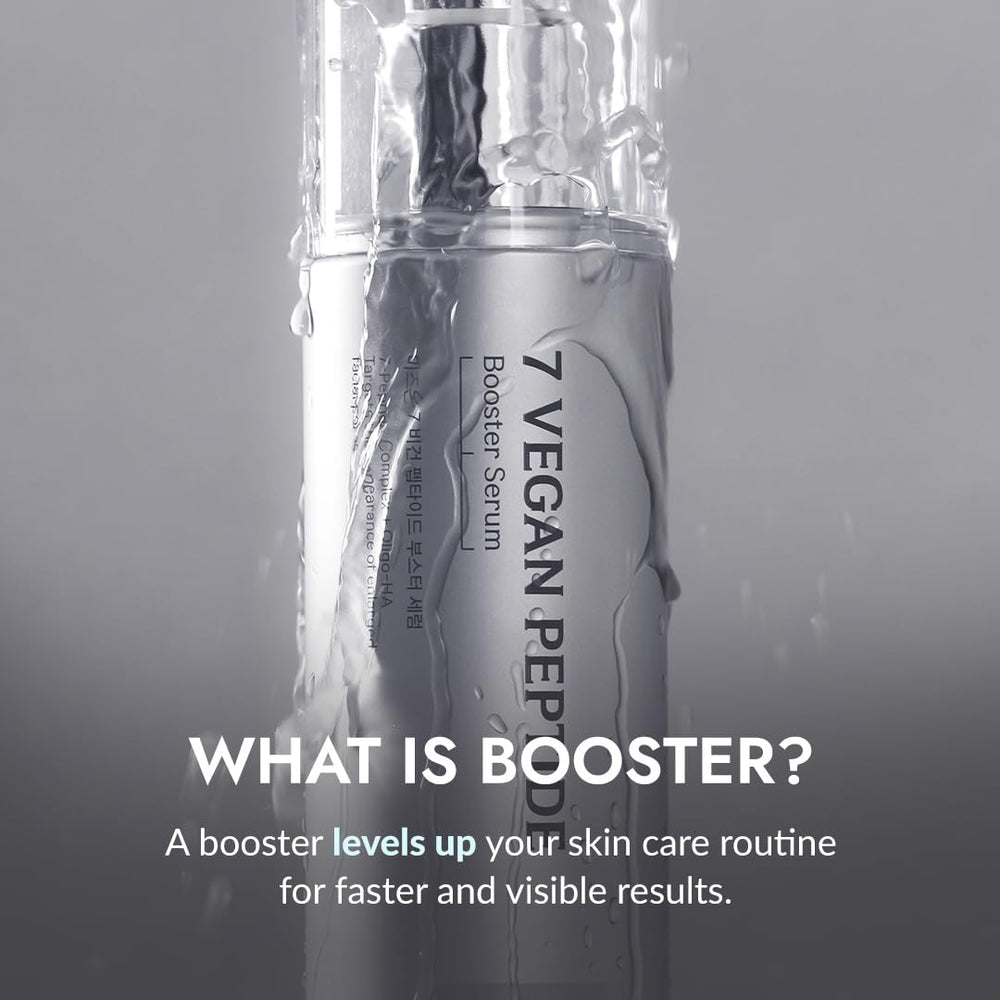 MIZON 7-Peptide Booster Serum dispensing pump enabling easy layering with other products.