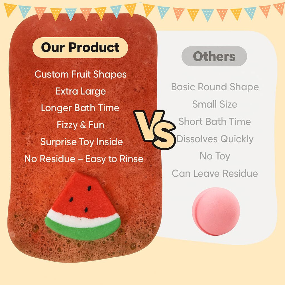 MJ Moijoy XL fruit bath bomb long-lasting fizz for extended play