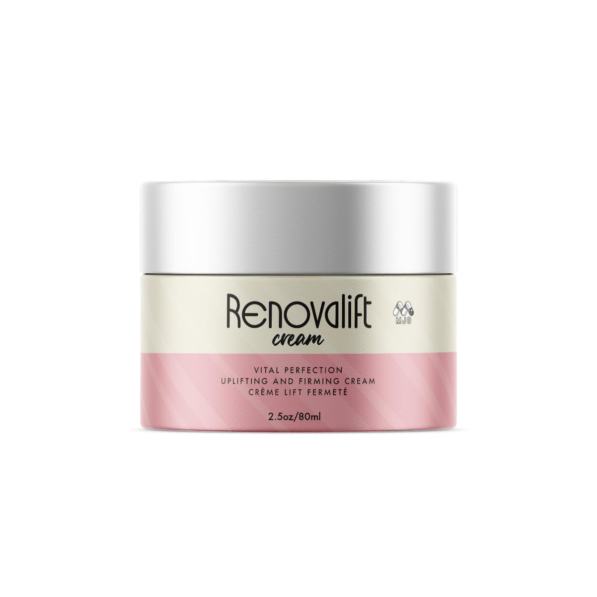 MJO Renovalift face cream bottle shown for daily hydration and skincare routine