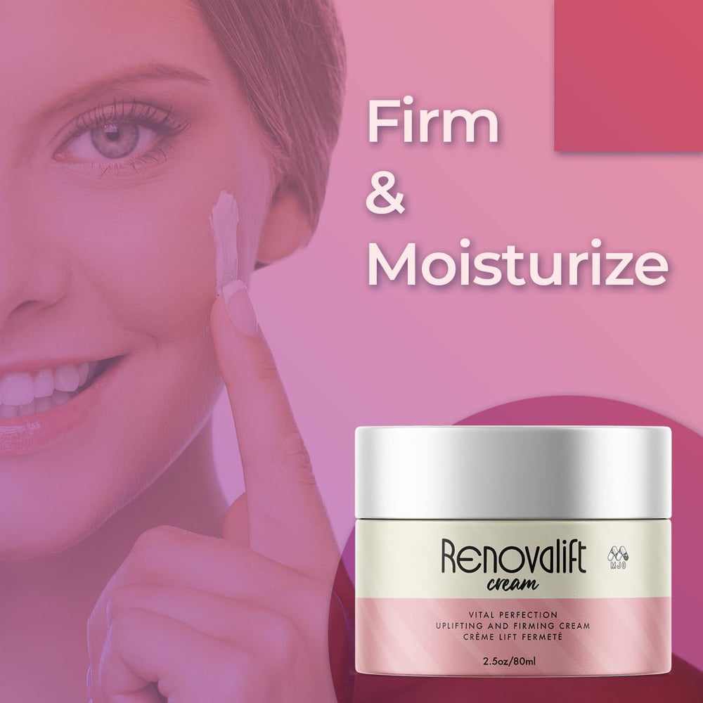 Renovalift neck application demonstrates targeted care for delicate décolletage