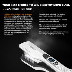MKBOO with 3D combs and titanium plate for snag-free, glossy results