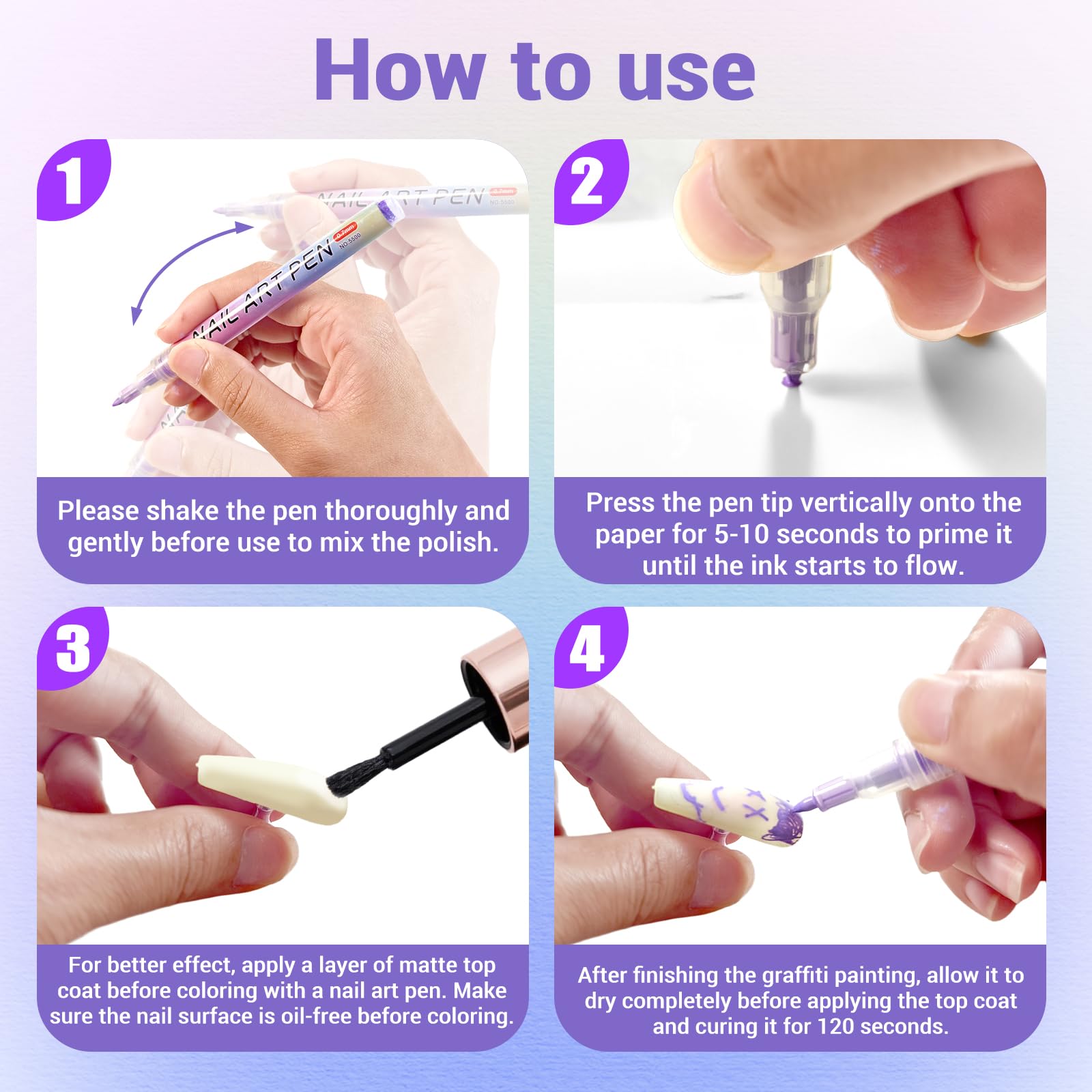 MKNZOME easy-clean cap design keeps pens hygienic between uses