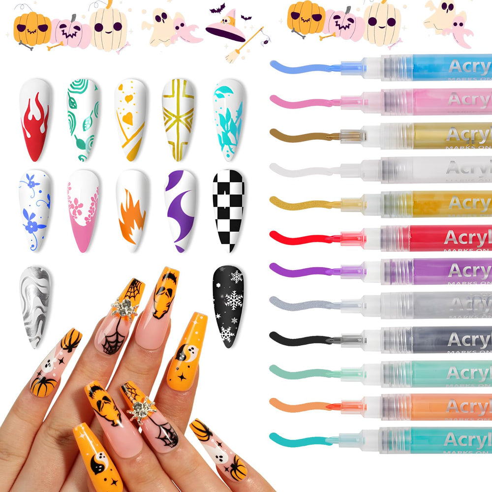 MKNZOME precision-tip close-up for detailed nail art and precise designs.