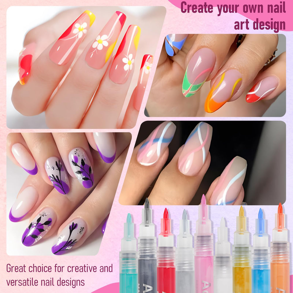 MKNZOME vibrant colors on nails dry quickly to reduce smudges.