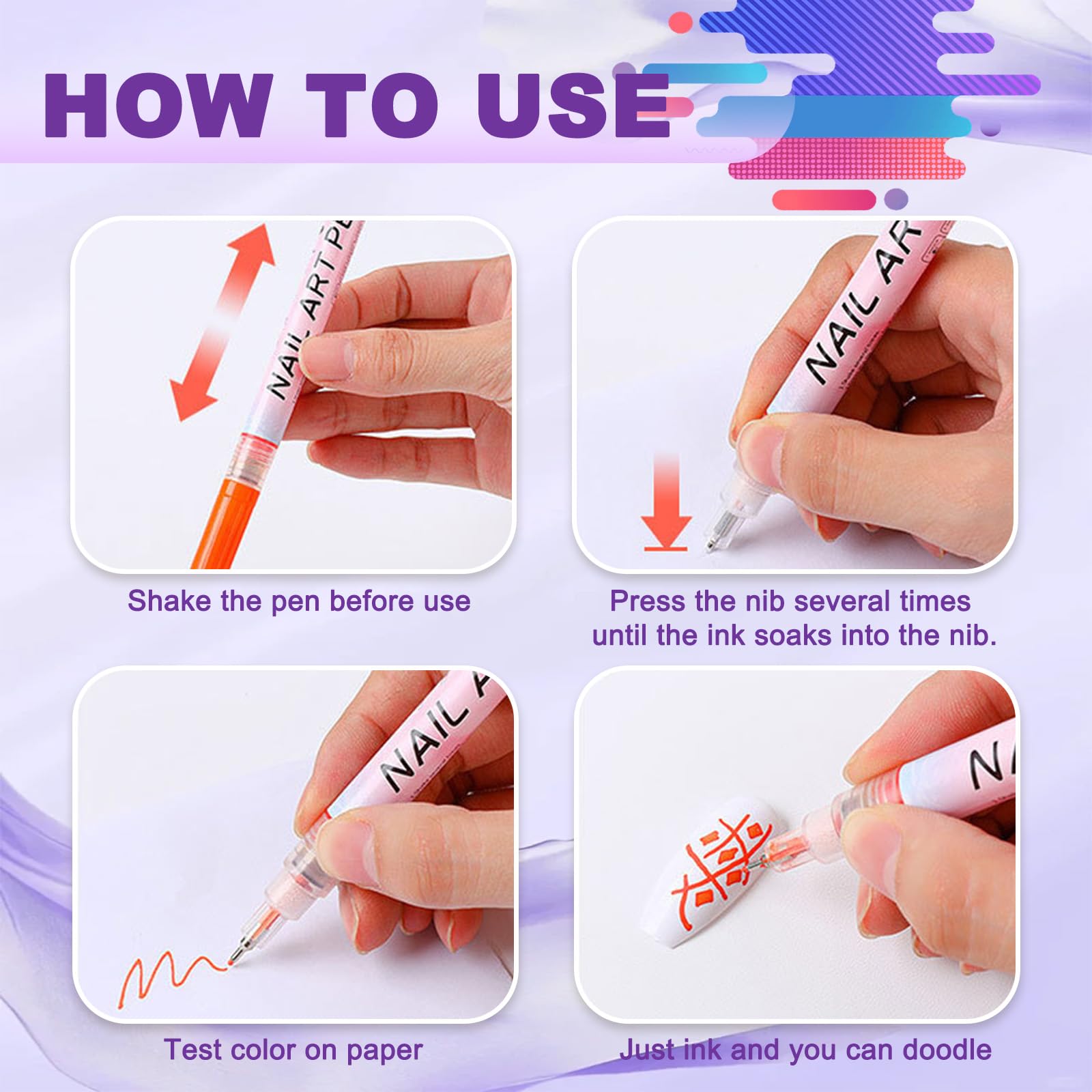 MKNZOME versatile nail art toolkit for professionals and DIY enthusiasts