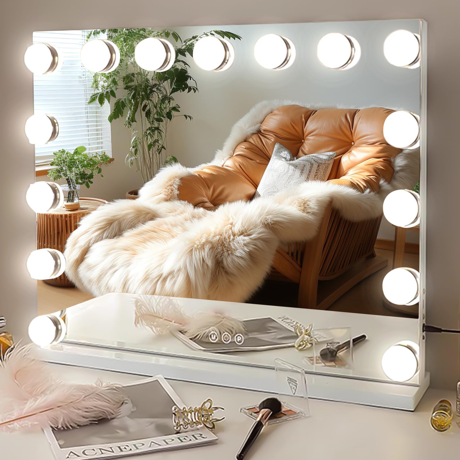 MKupView Hollywood-style mirror adds salon-like ambiance to morning routines