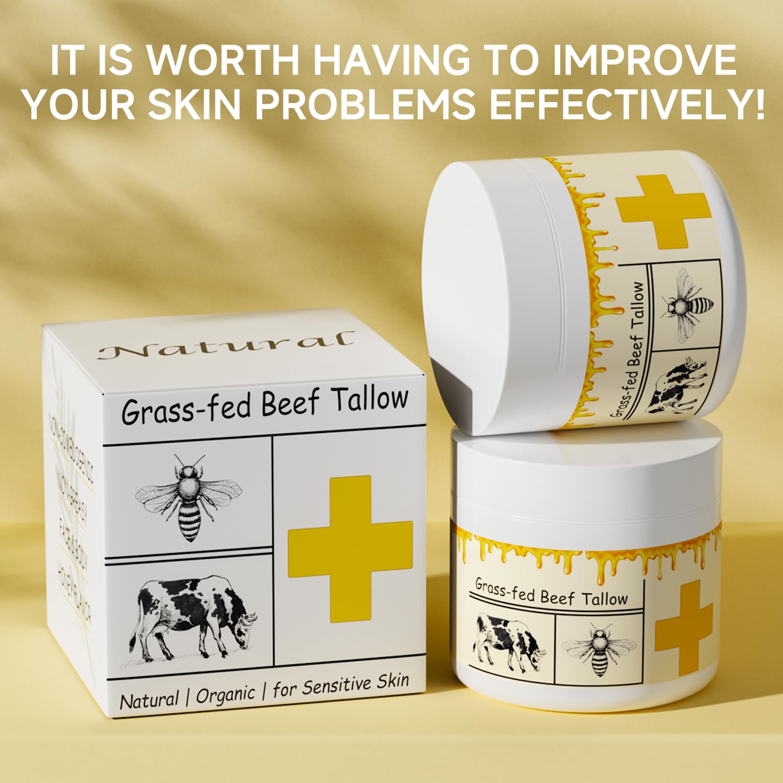 MKZEA beef-tallow-hands-elbows application illustrates versatile skincare hydration