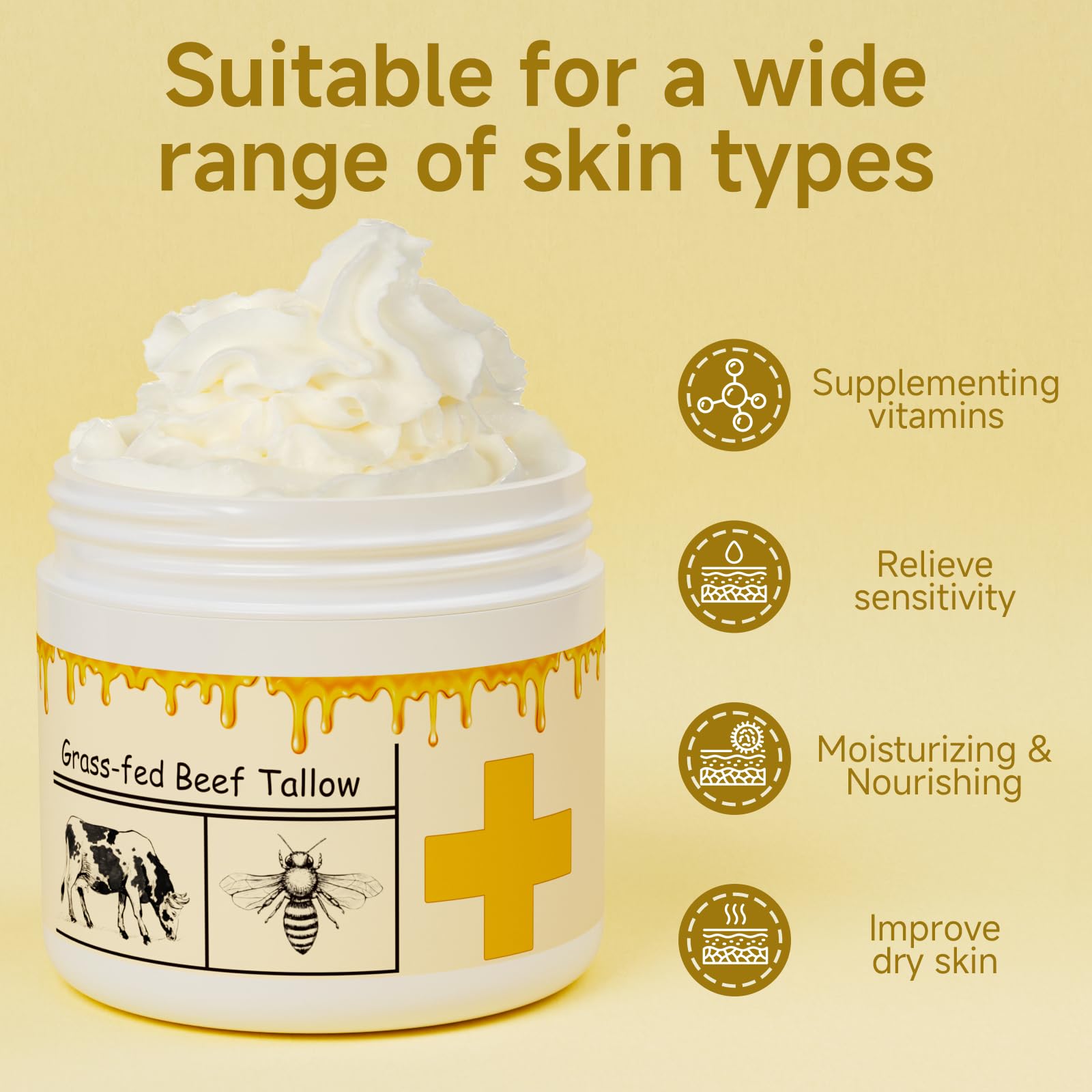 MKZEA whipped-beef-tallow-texture closeup demonstrates spreadable hydration