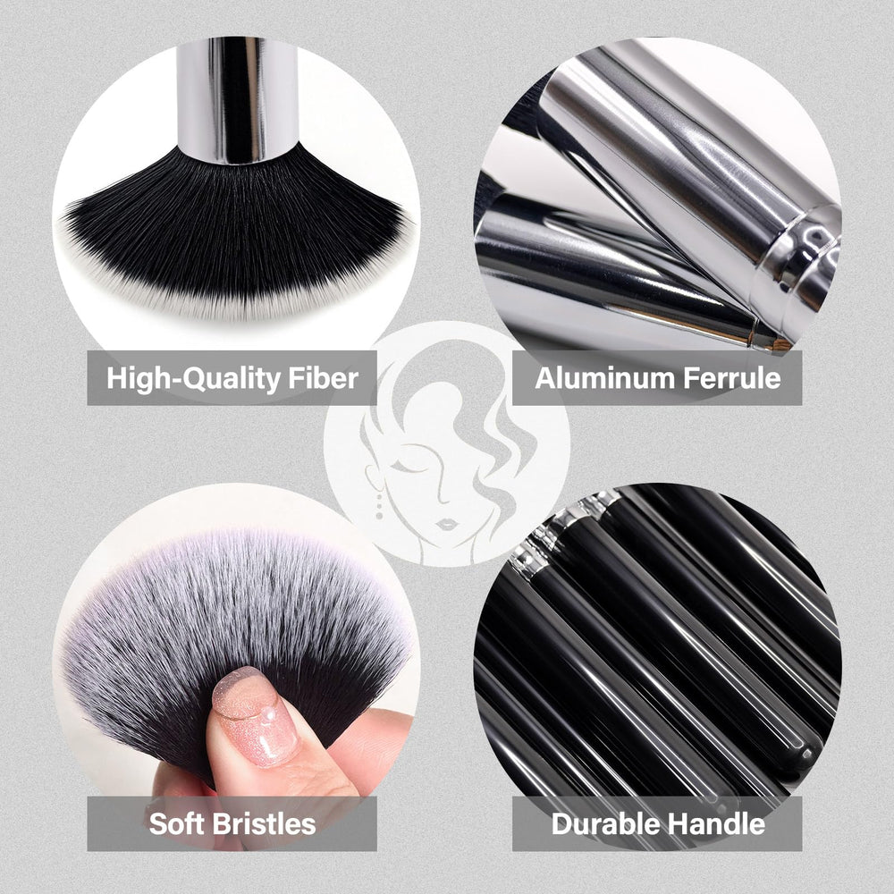 Brocha para delineado y cejas de Mlemle con precisión.