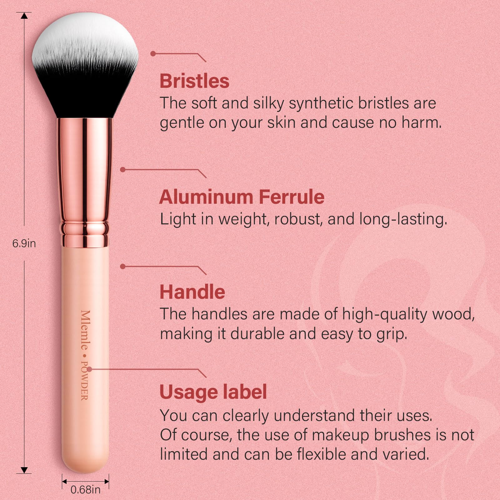 Mlemle crease brush delivering smooth, controlled color placement.