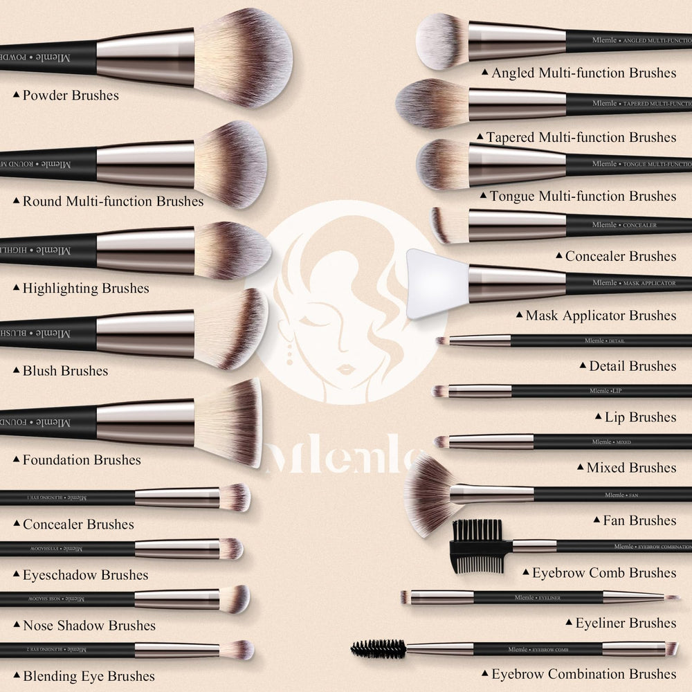 Mlemle eyeshadow blending brush ideal for precise crease shading
