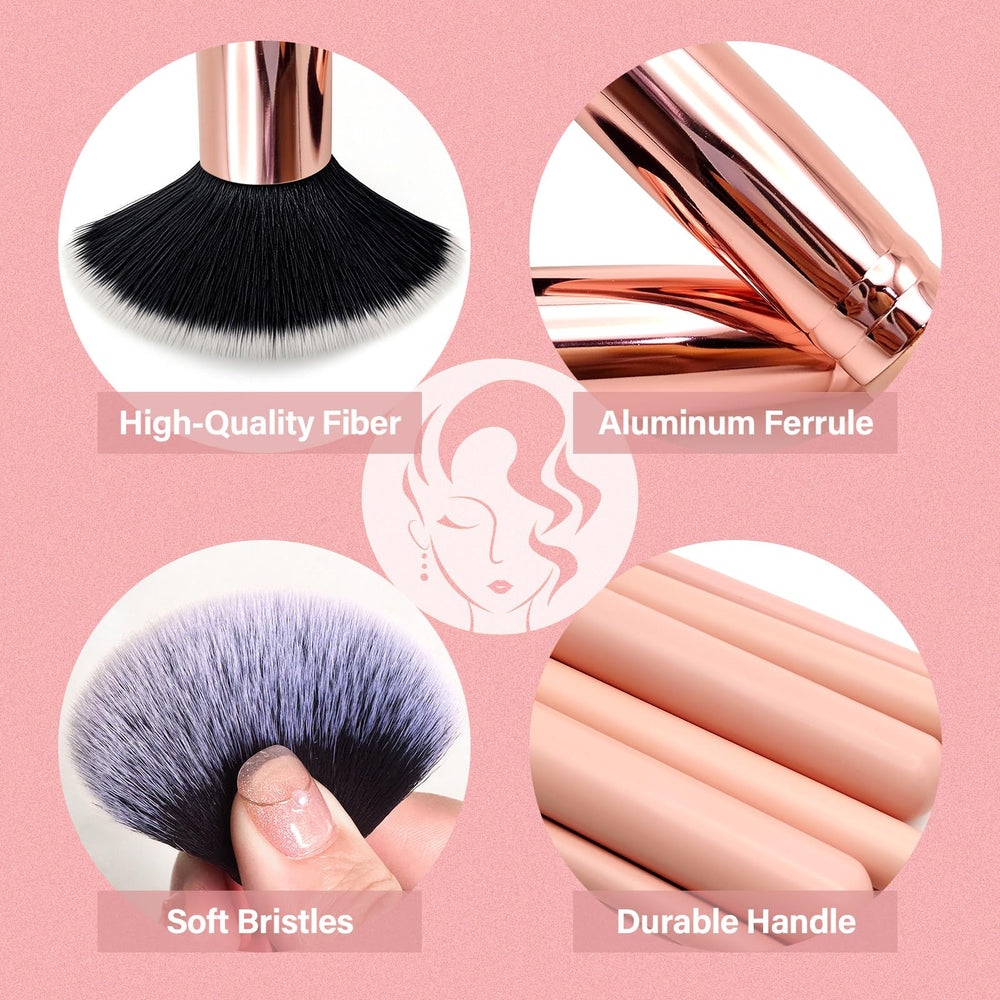 Mlemle foundation brush for seamless, even skin coverage.