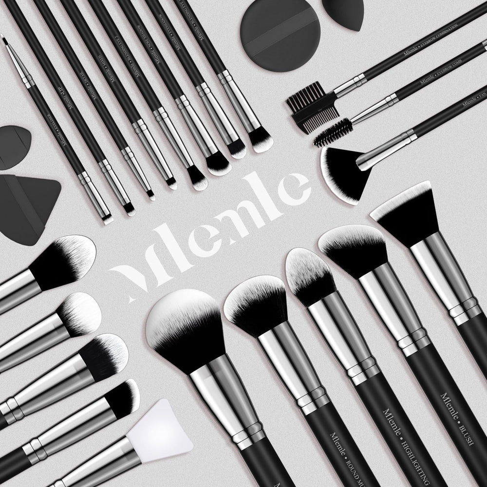 Sesión de maquillaje diaria con el set Mlemle para looks versátiles.